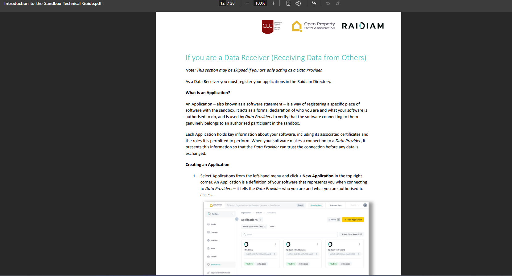 OPDA sandbox technical guide